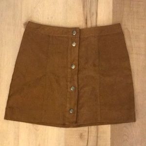 Faux Leather Skirt